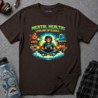 "Mental Health: Leveling Up Slowly" Retro Gamer T-Shirt