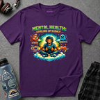 "Mental Health: Leveling Up Slowly" Retro Gamer T-Shirt