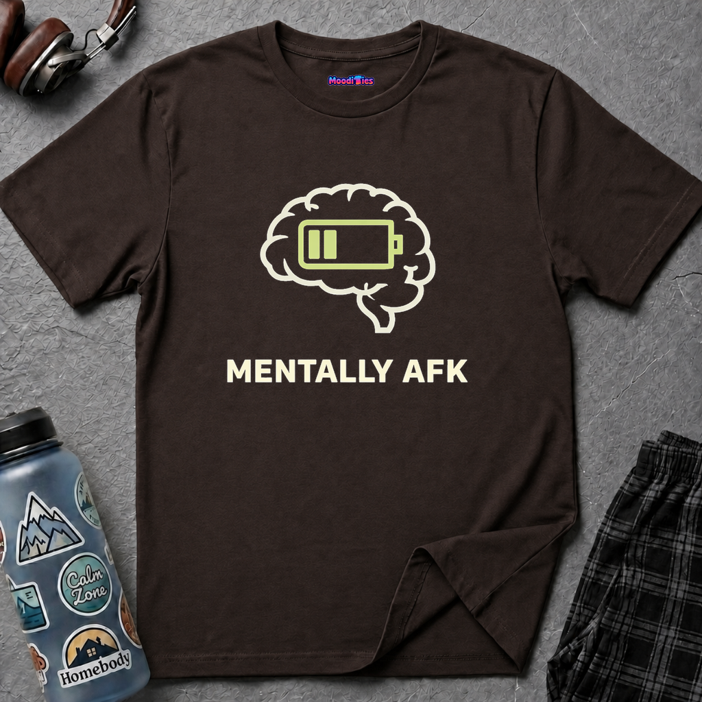 "Mentally AFK" Low Energy Brain T-Shirt