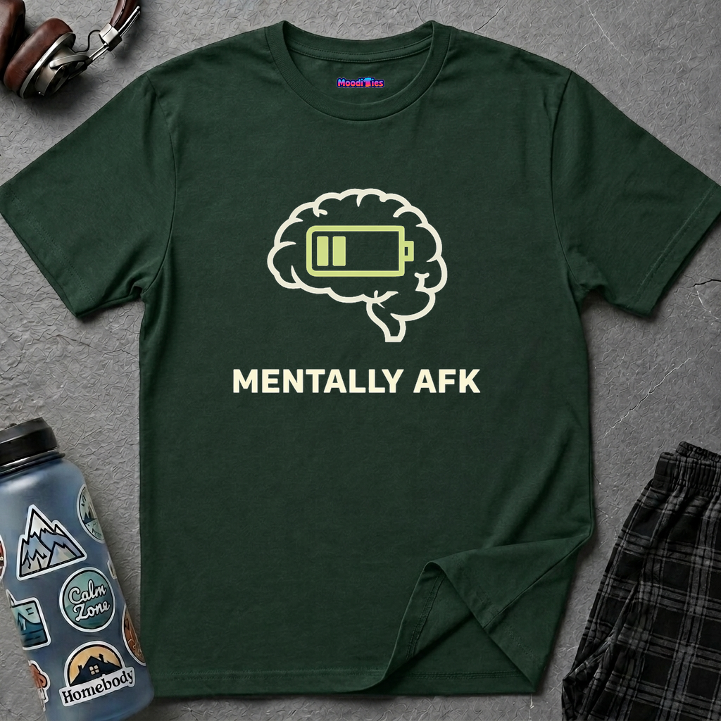 "Mentally AFK" Low Energy Brain T-Shirt