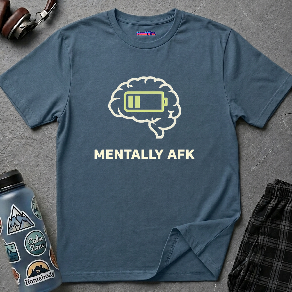 "Mentally AFK" Low Energy Brain T-Shirt
