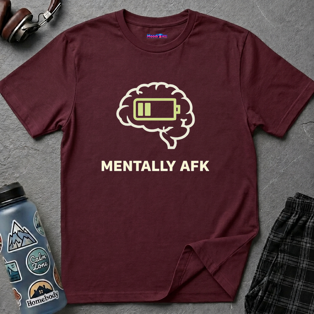 "Mentally AFK" Low Energy Brain T-Shirt