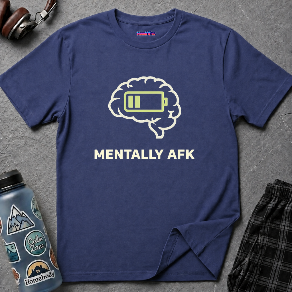 "Mentally AFK" Low Energy Brain T-Shirt