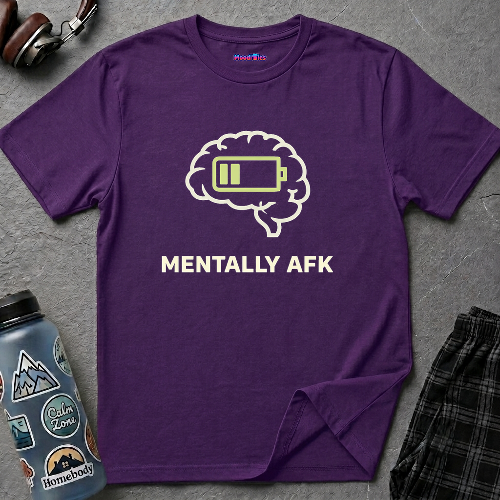 "Mentally AFK" Low Energy Brain T-Shirt