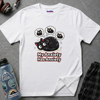 "My Anxiety Has Anxiety" Cute Anxiety Cat T-Shirt