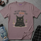 "My Cat Thinks You're Weird Too." Grumpy Cat T-Shirt