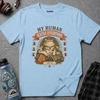 "My Human Hates Everyone." Smug Fat Cat T-Shirt