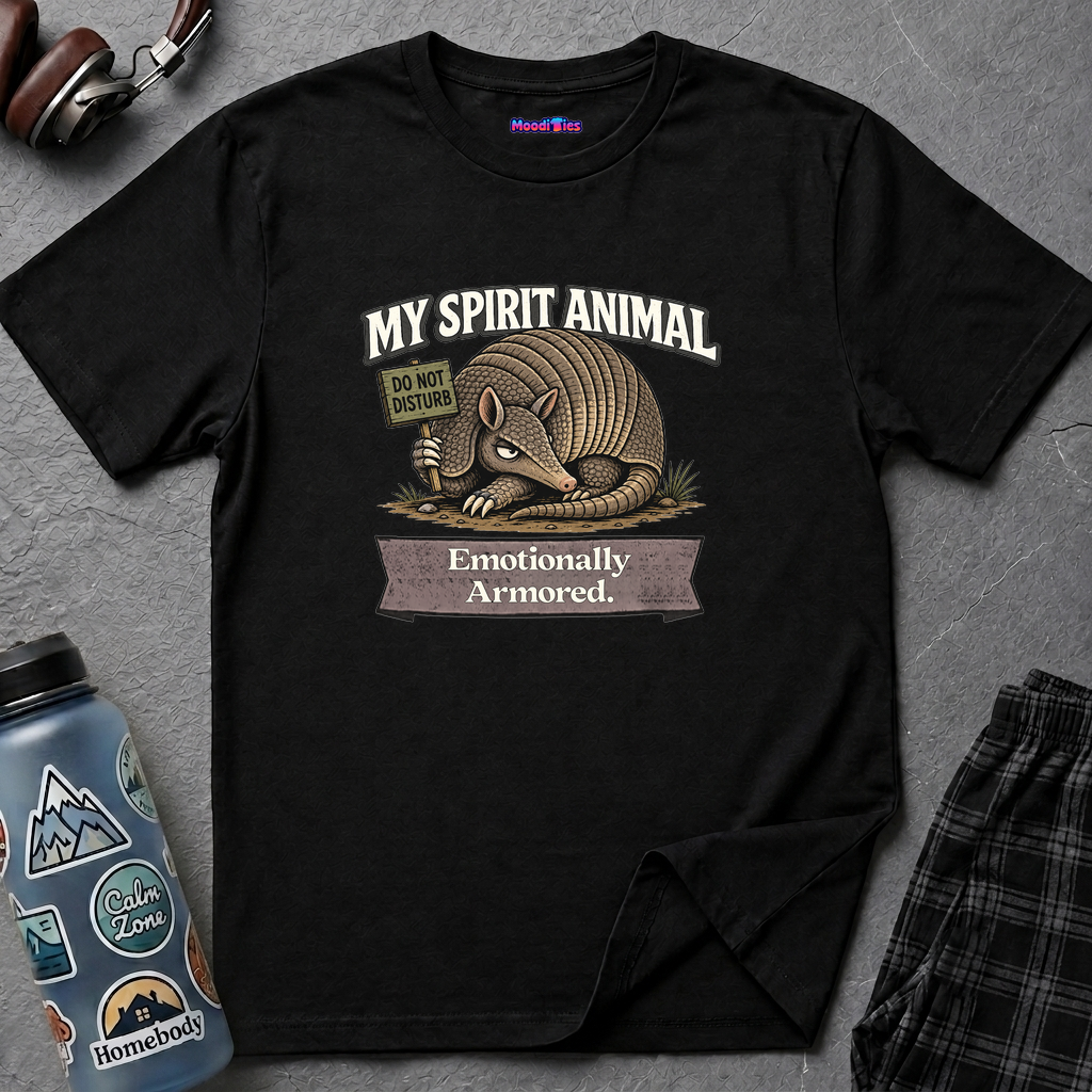 "My Spirit Animal: Armadillo (Emotionally Armored)" T-Shirt