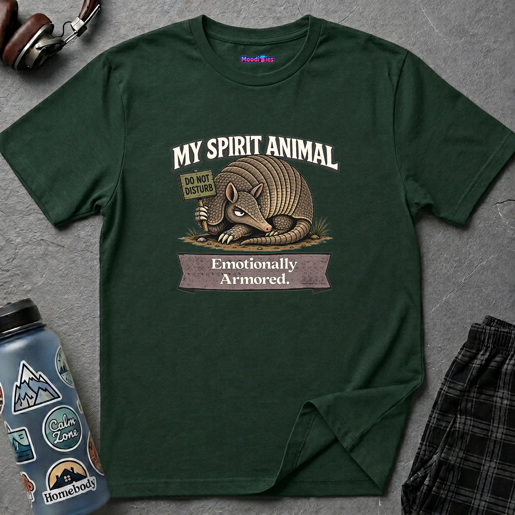 "My Spirit Animal: Armadillo (Emotionally Armored)" T-Shirt