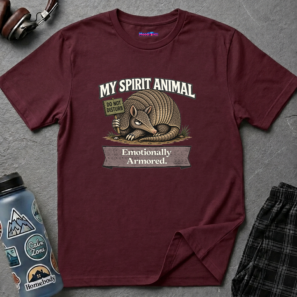 "My Spirit Animal: Armadillo (Emotionally Armored)" T-Shirt