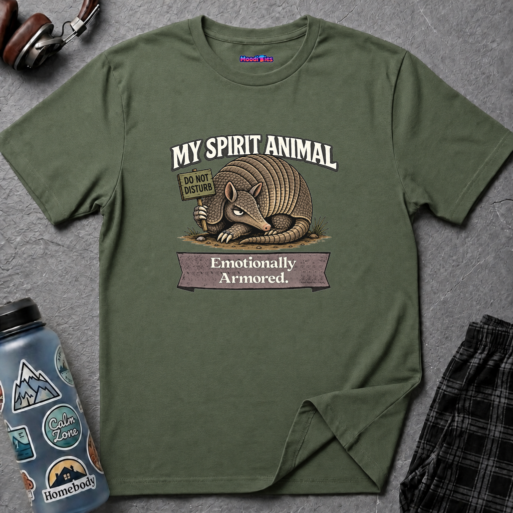 "My Spirit Animal: Armadillo (Emotionally Armored)" T-Shirt