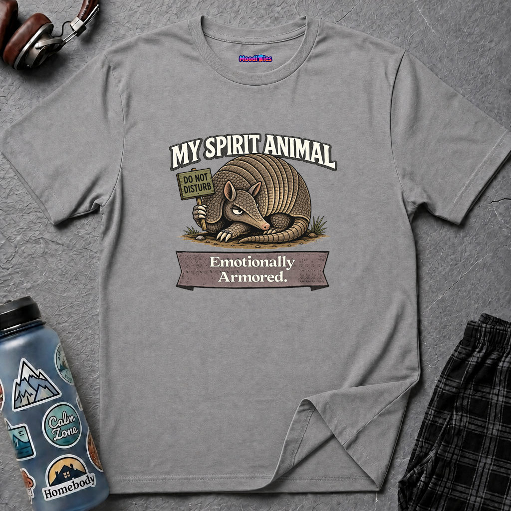 "My Spirit Animal: Armadillo (Emotionally Armored)" T-Shirt
