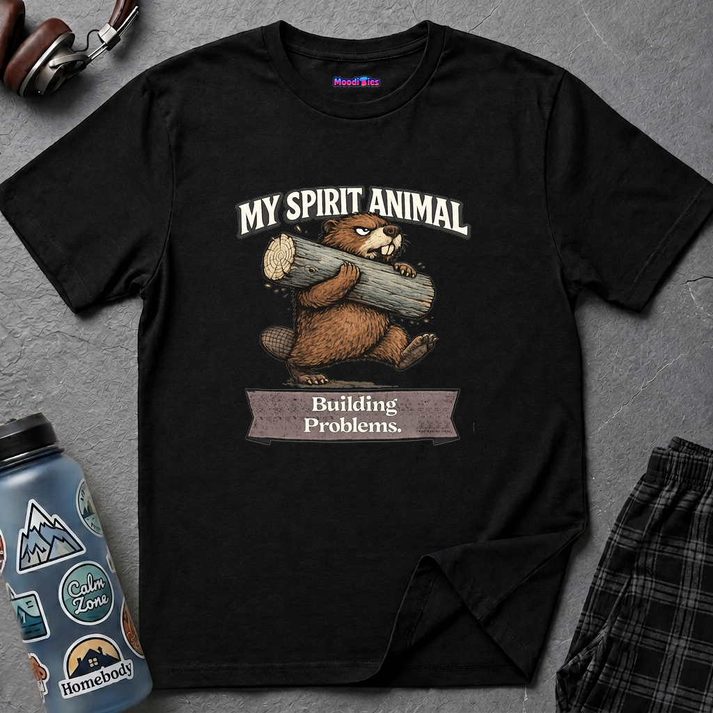 "My Spirit Animal: Beaver (Building Problems)" T-Shirt
