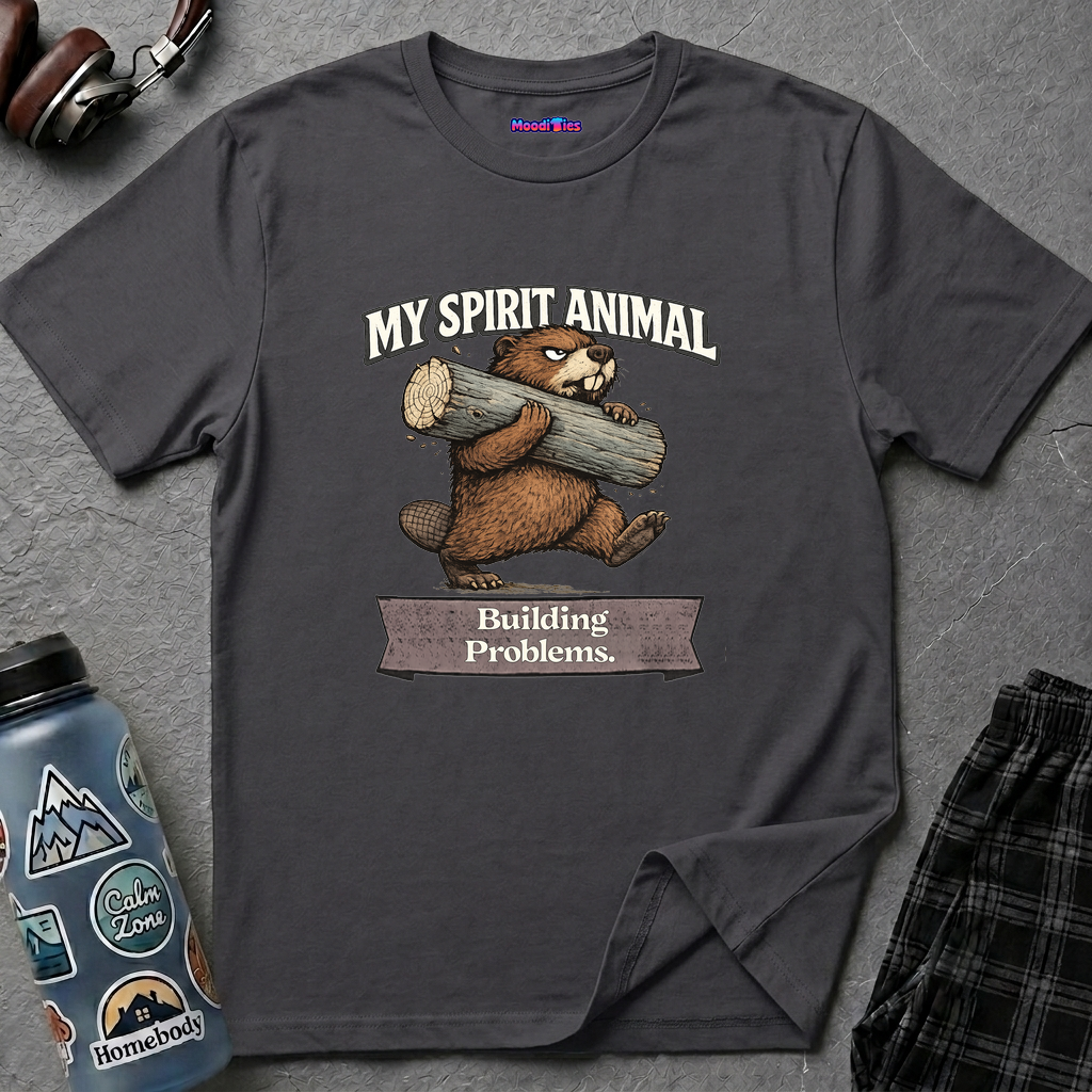 "My Spirit Animal: Beaver (Building Problems)" T-Shirt