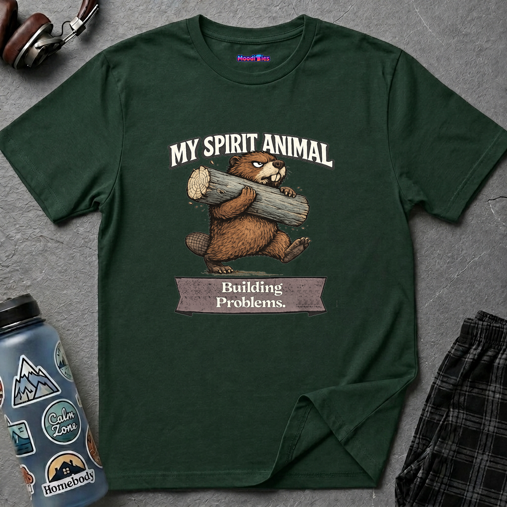 "My Spirit Animal: Beaver (Building Problems)" T-Shirt
