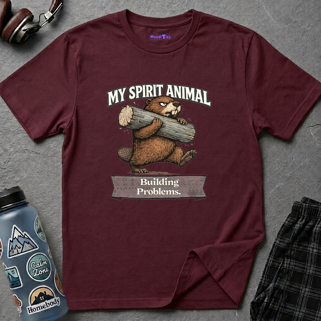 "My Spirit Animal: Beaver (Building Problems)" T-Shirt