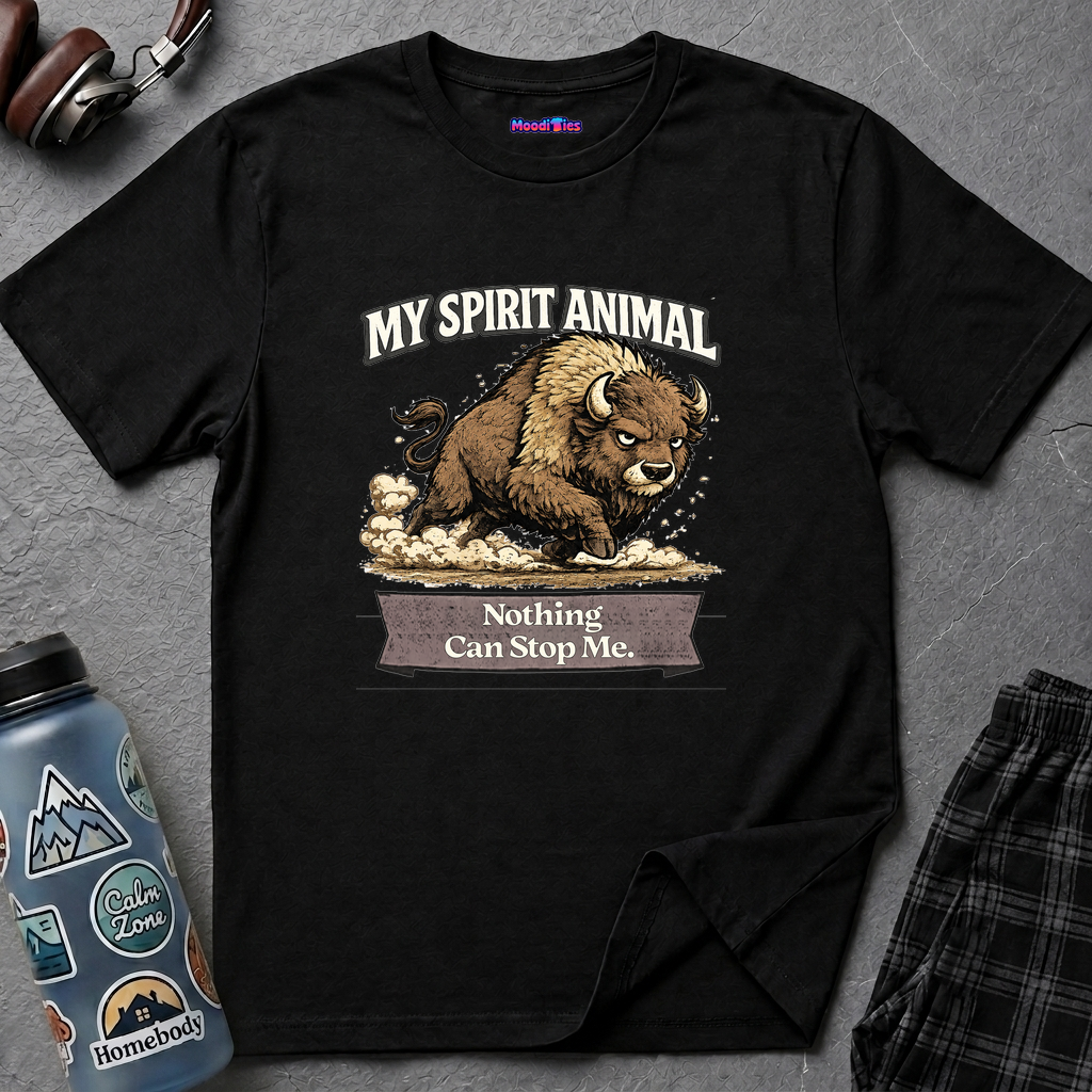 "My Spirit Animal: Bison (Nothing Can Stop Me)" T-Shirt