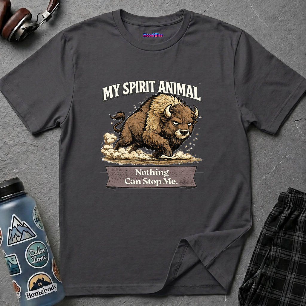 "My Spirit Animal: Bison (Nothing Can Stop Me)" T-Shirt