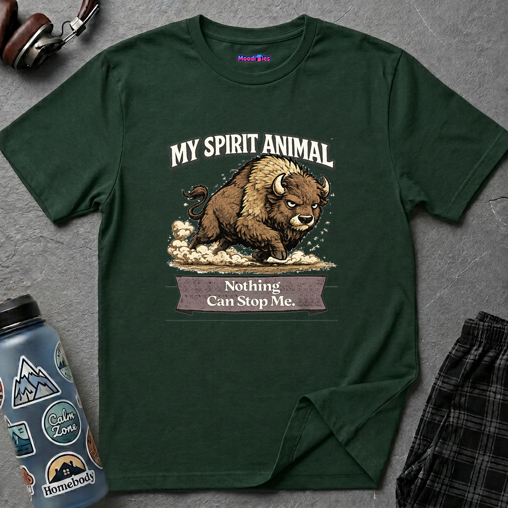 "My Spirit Animal: Bison (Nothing Can Stop Me)" T-Shirt