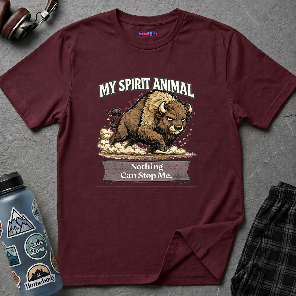 "My Spirit Animal: Bison (Nothing Can Stop Me)" T-Shirt