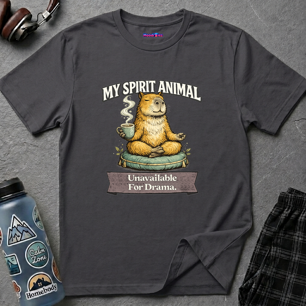 "My Spirit Animal: Capybara (Unavailable For Drama)" T-Shirt
