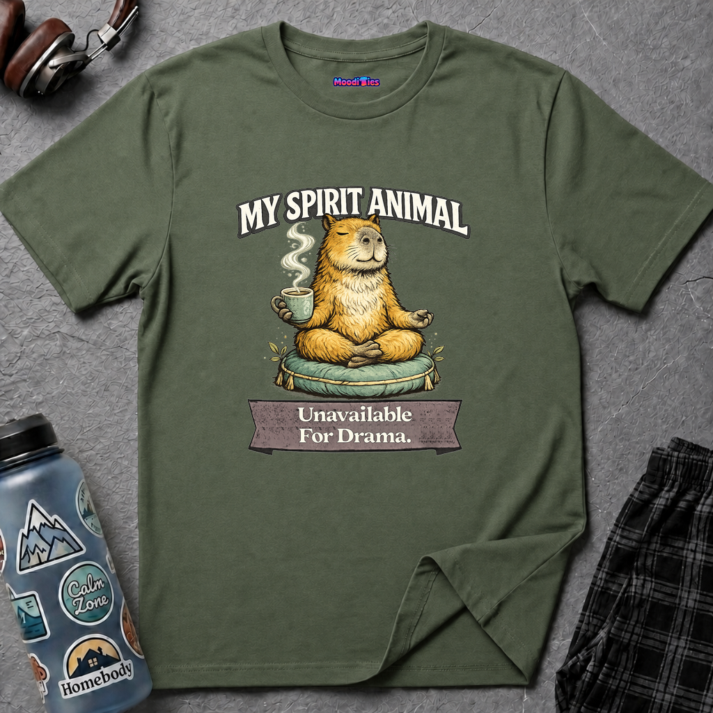 "My Spirit Animal: Capybara (Unavailable For Drama)" T-Shirt