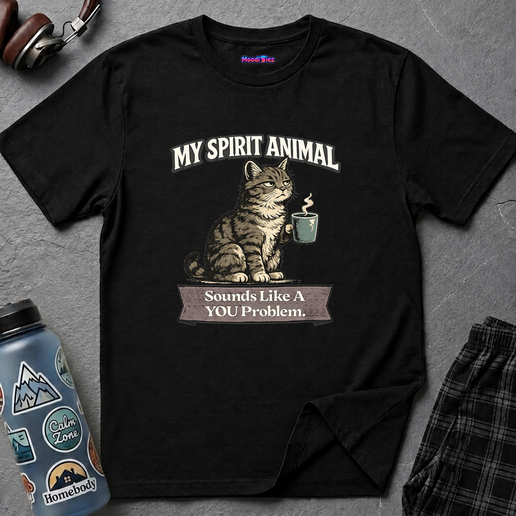 "My Spirit Animal: Cat (Sounds Like A YOU Problem)" T-Shirt
