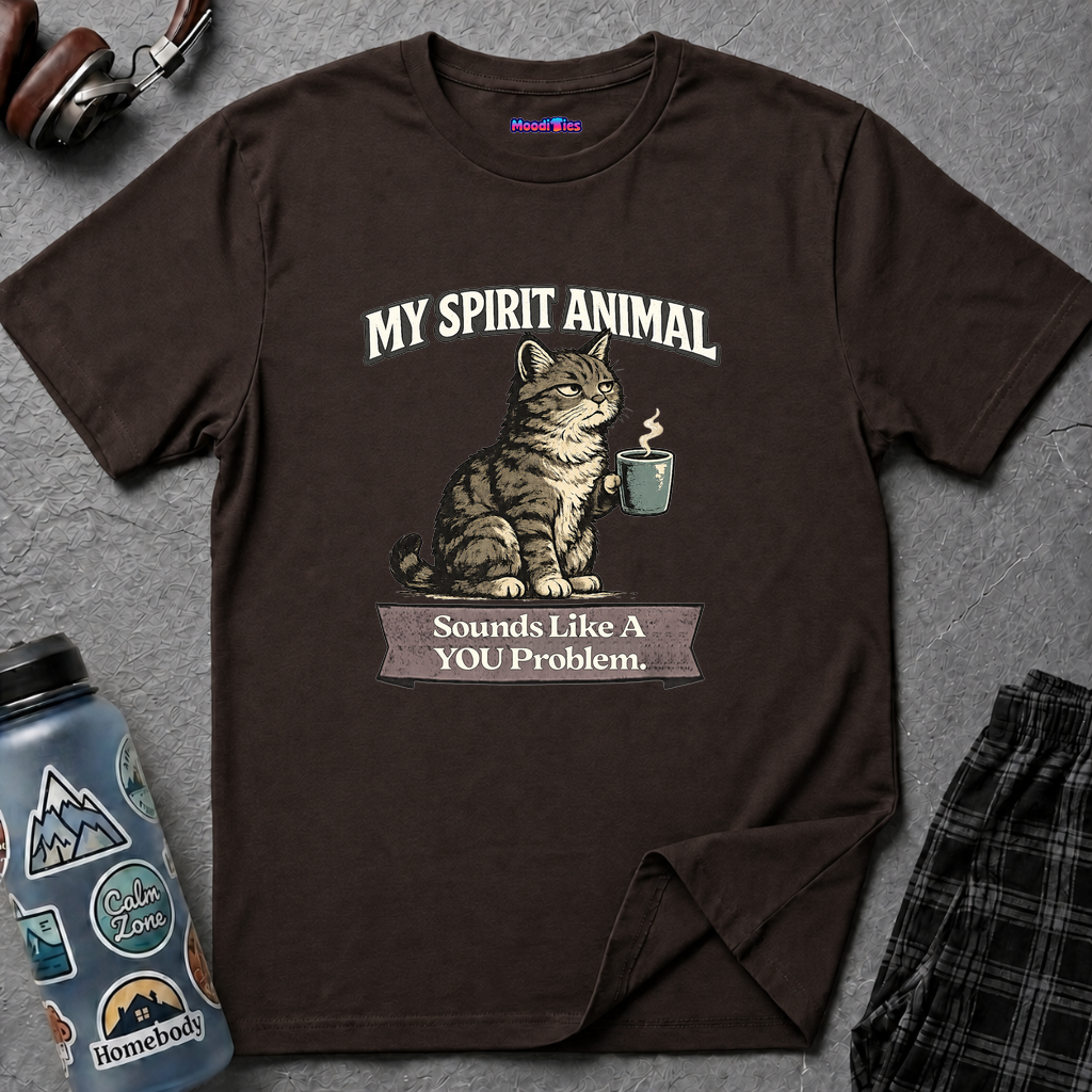 "My Spirit Animal: Cat (Sounds Like A YOU Problem)" T-Shirt
