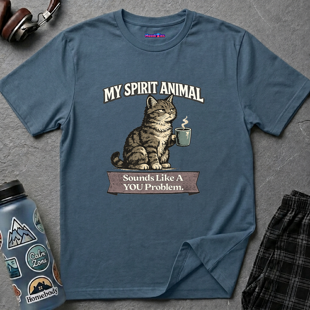 "My Spirit Animal: Cat (Sounds Like A YOU Problem)" T-Shirt