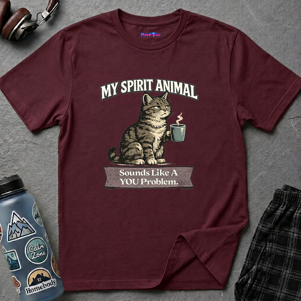 "My Spirit Animal: Cat (Sounds Like A YOU Problem)" T-Shirt