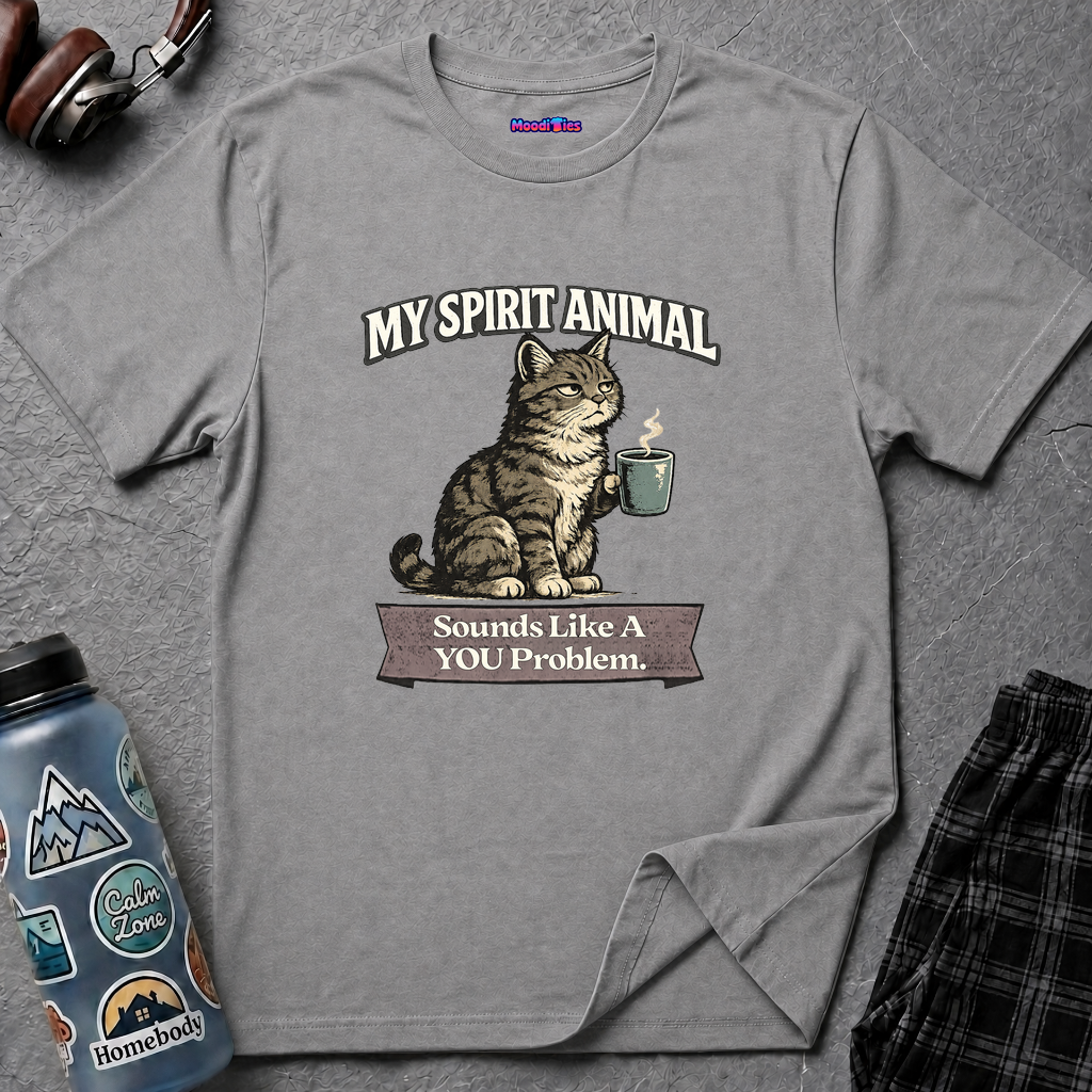 "My Spirit Animal: Cat (Sounds Like A YOU Problem)" T-Shirt
