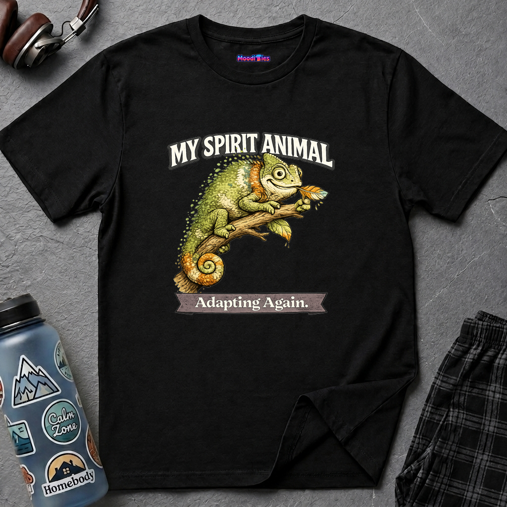 "My Spirit Animal: Chameleon (Adapting Again)" T-Shirt