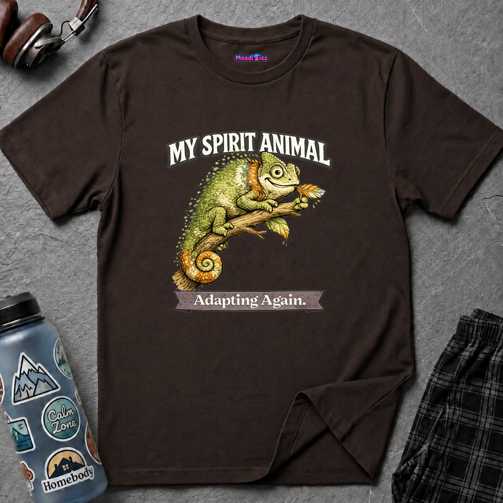 "My Spirit Animal: Chameleon (Adapting Again)" T-Shirt
