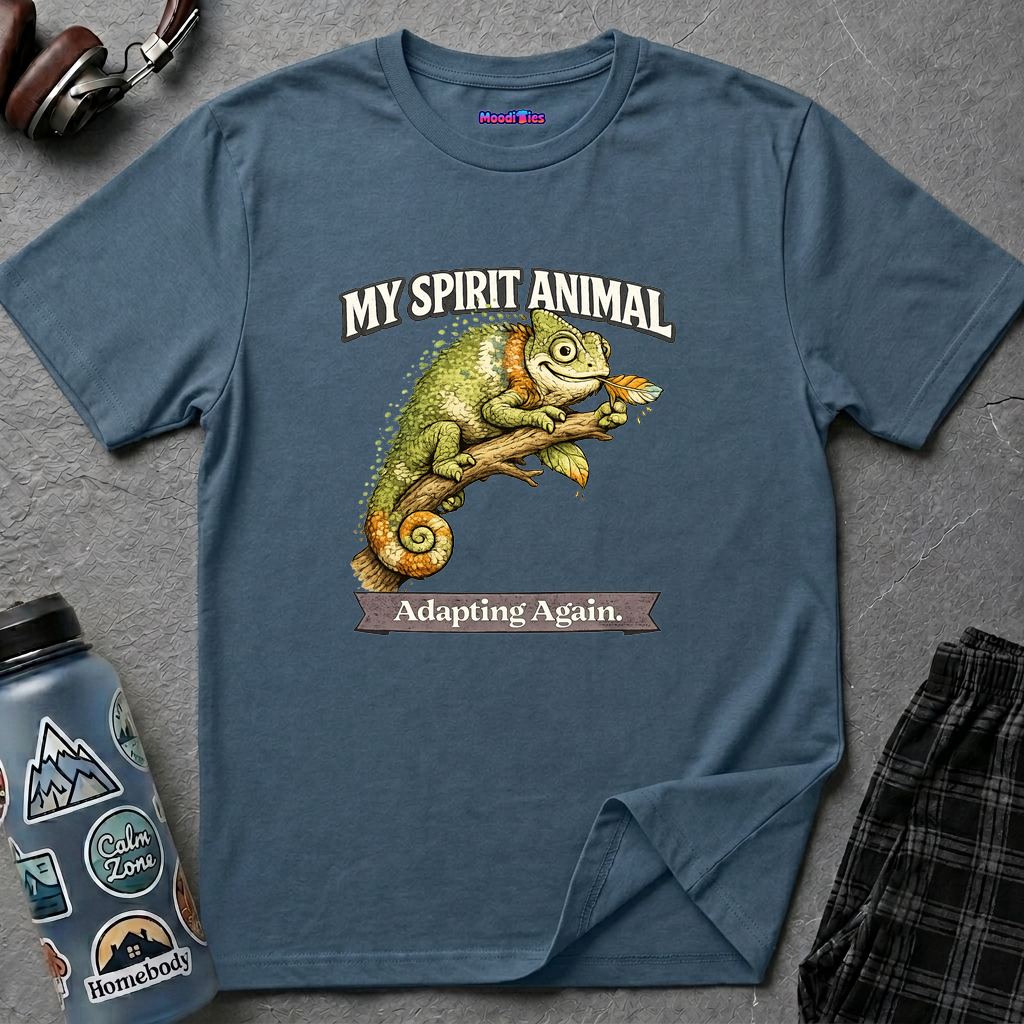 "My Spirit Animal: Chameleon (Adapting Again)" T-Shirt