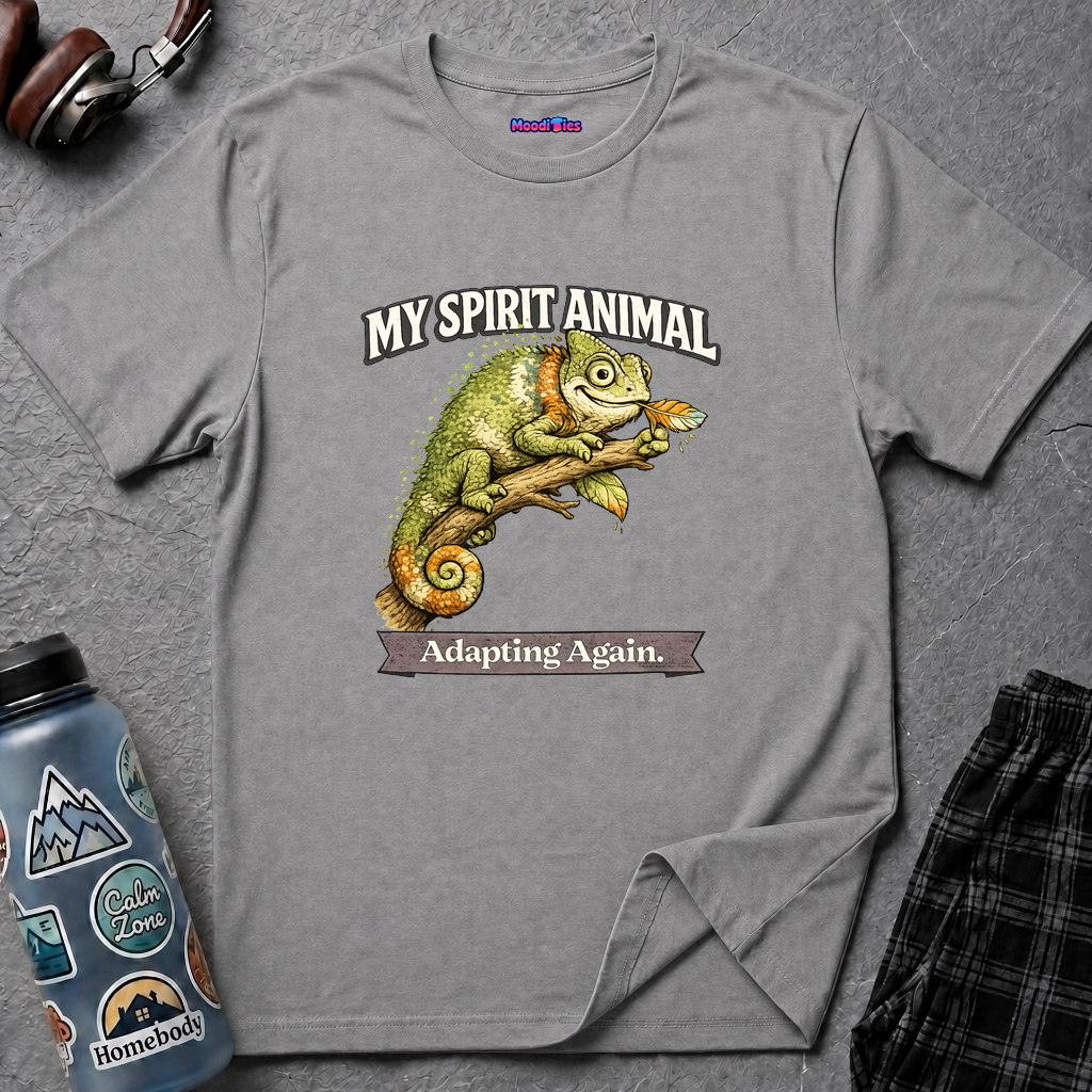 "My Spirit Animal: Chameleon (Adapting Again)" T-Shirt