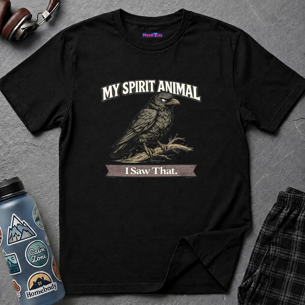 "My Spirit Animal: Crow (I Saw That)" T-Shirt