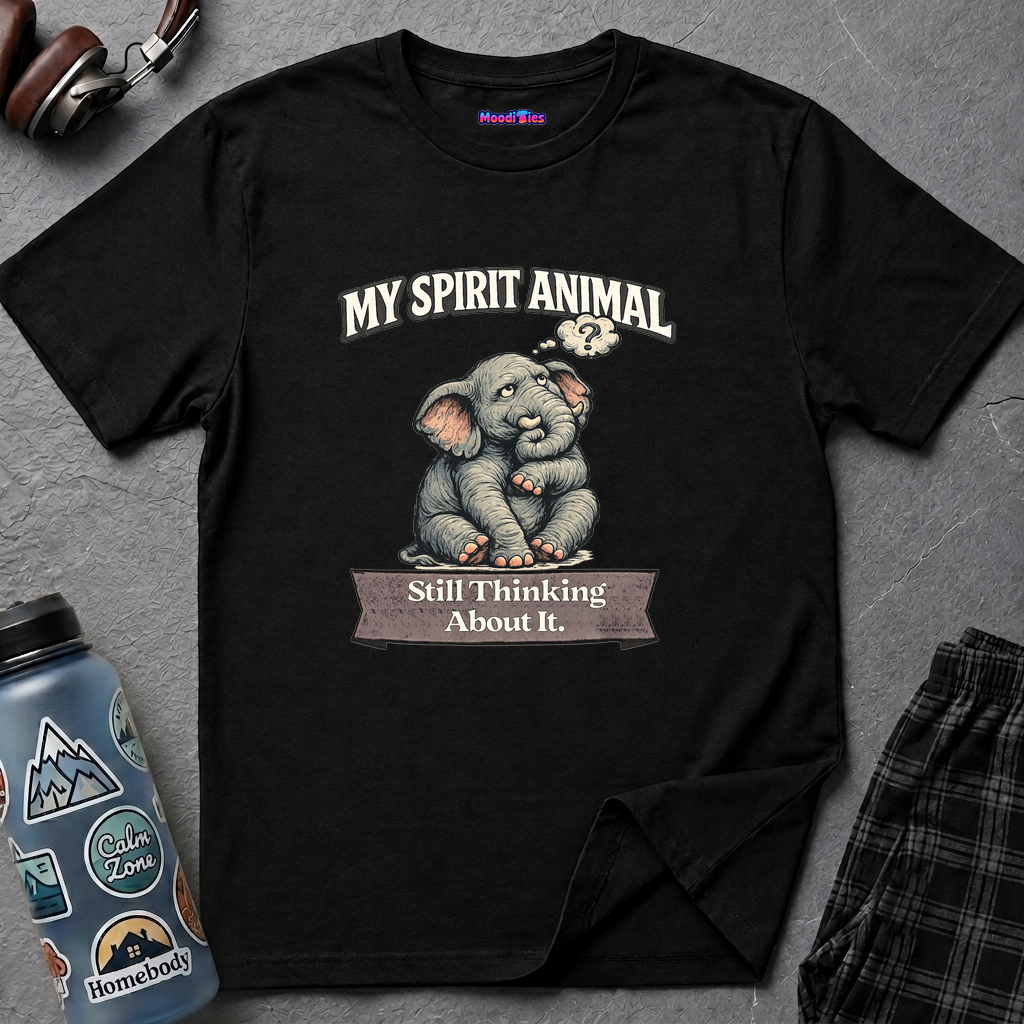 "My Spirit Animal: Elephant (Still Thinking About It)" T-Shirt