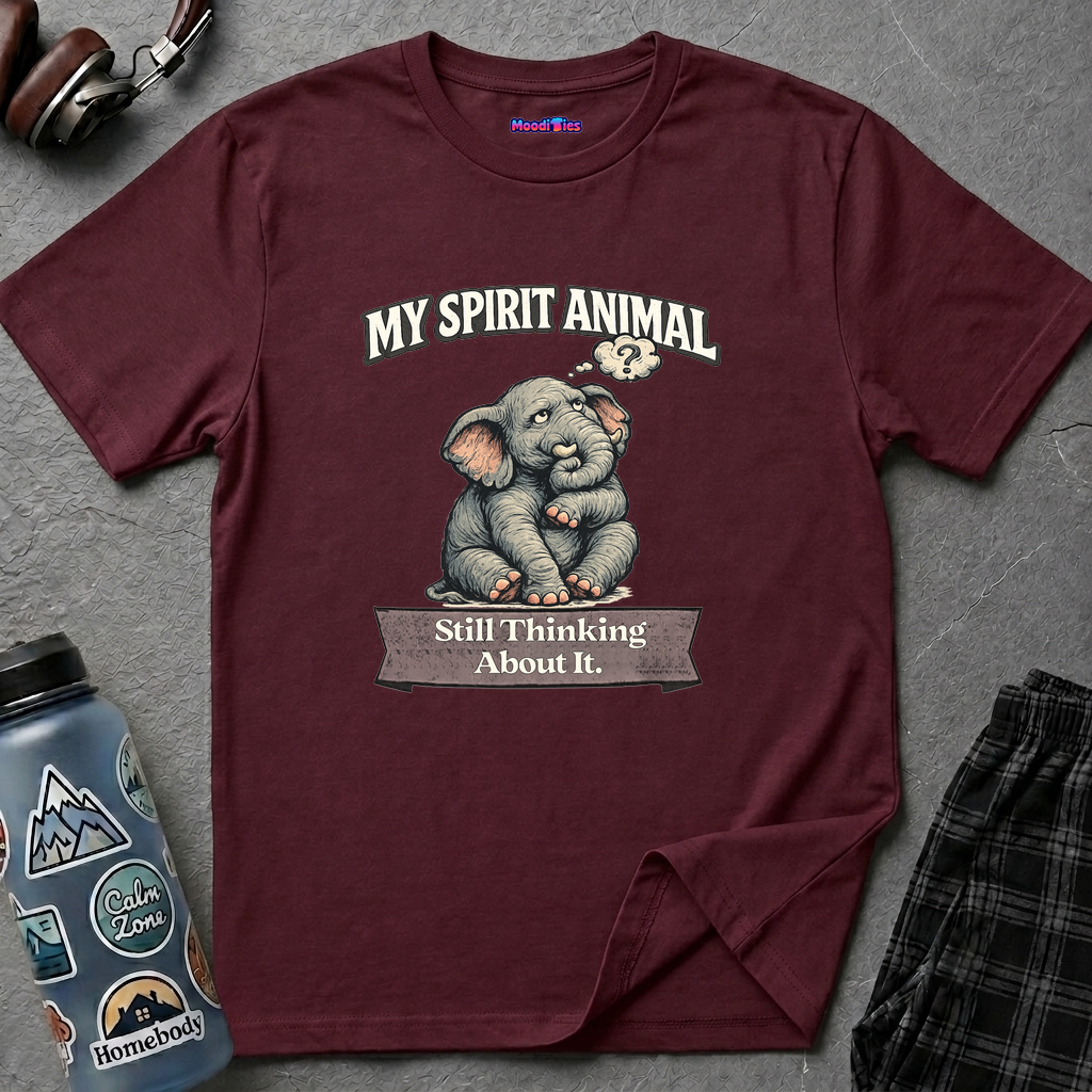 "My Spirit Animal: Elephant (Still Thinking About It)" T-Shirt