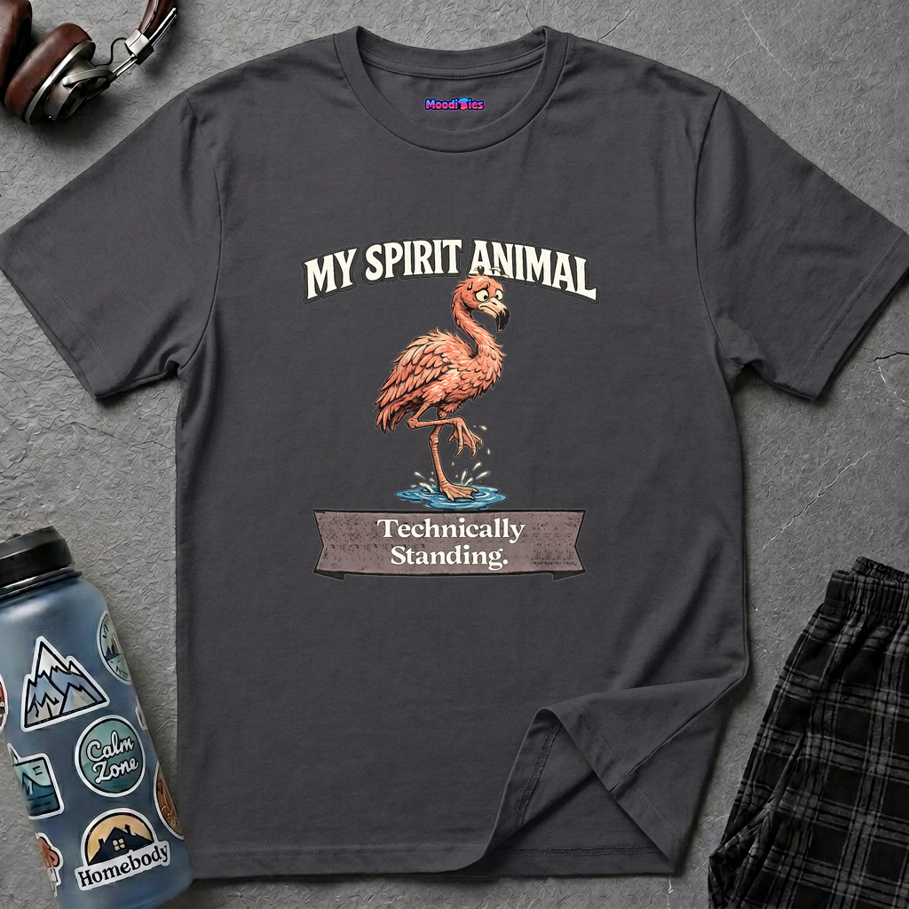 "My Spirit Animal: Flamingo (Technically Standing)" T-Shirt