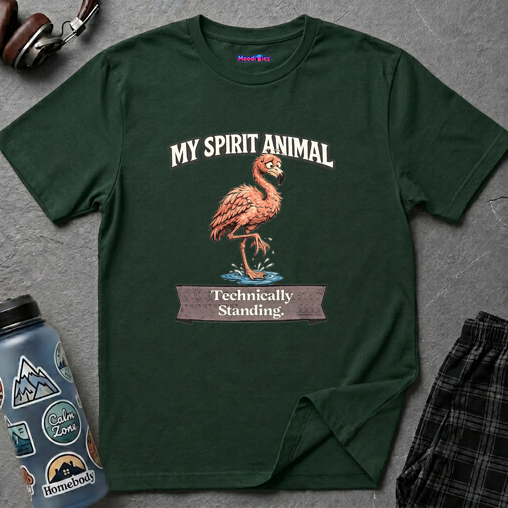 "My Spirit Animal: Flamingo (Technically Standing)" T-Shirt