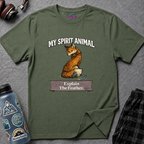 "My Spirit Animal: Fox (Explain The Feather)" T-Shirt