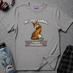 "My Spirit Animal: Fox (Explain The Feather)" T-Shirt