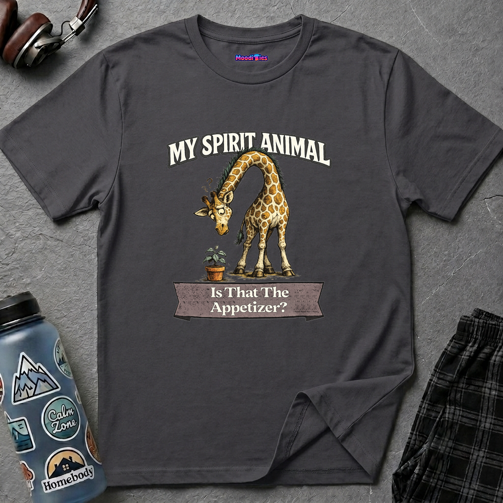 "My Spirit Animal: Giraffe (Is That The Appetizer)" T-Shirt