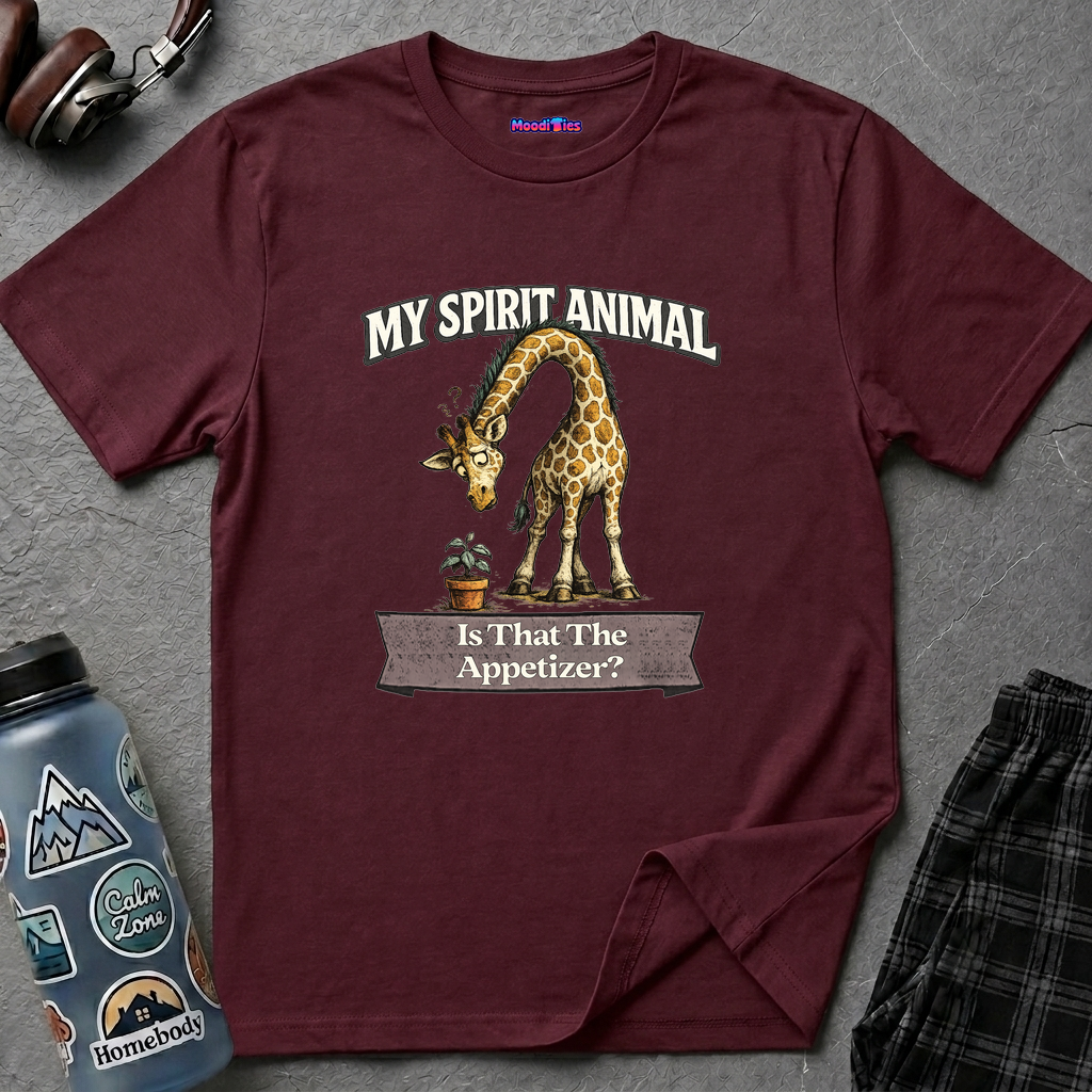 "My Spirit Animal: Giraffe (Is That The Appetizer)" T-Shirt
