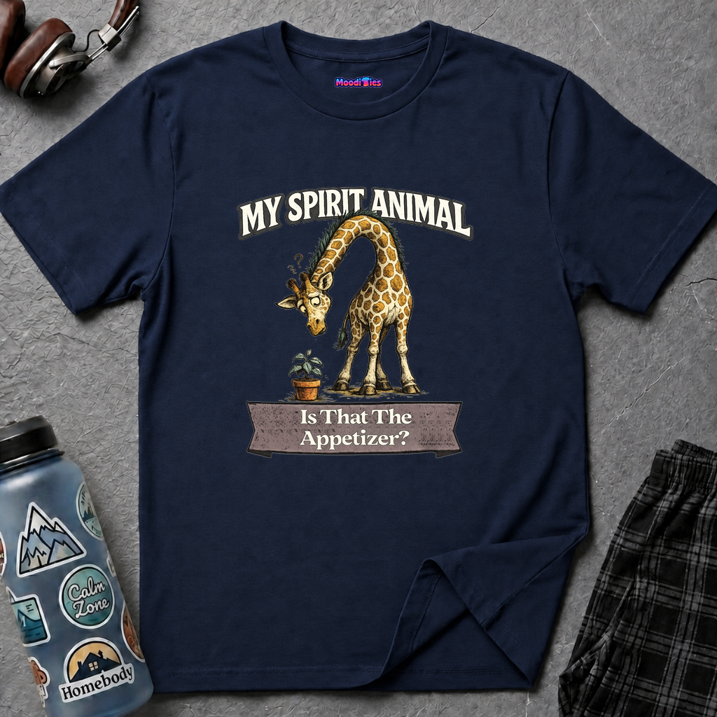 "My Spirit Animal: Giraffe (Is That The Appetizer)" T-Shirt