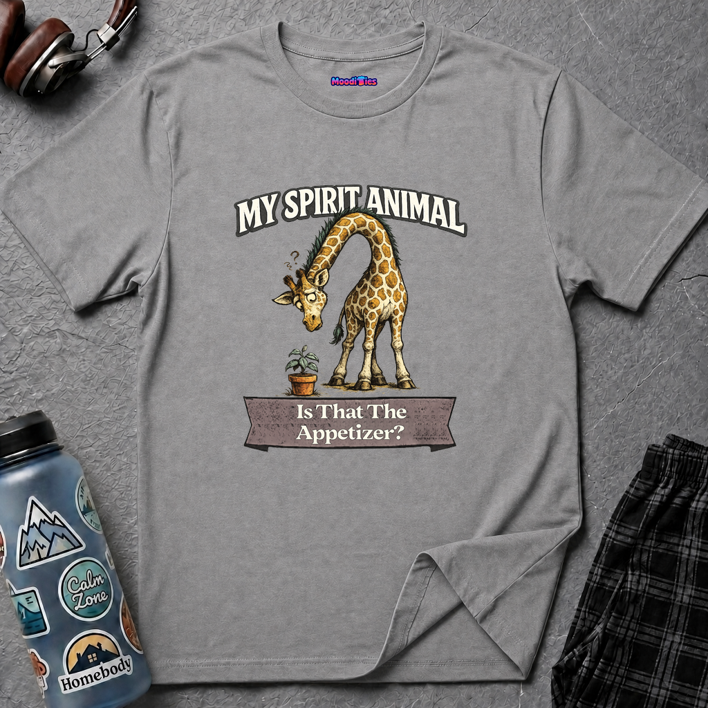 "My Spirit Animal: Giraffe (Is That The Appetizer)" T-Shirt