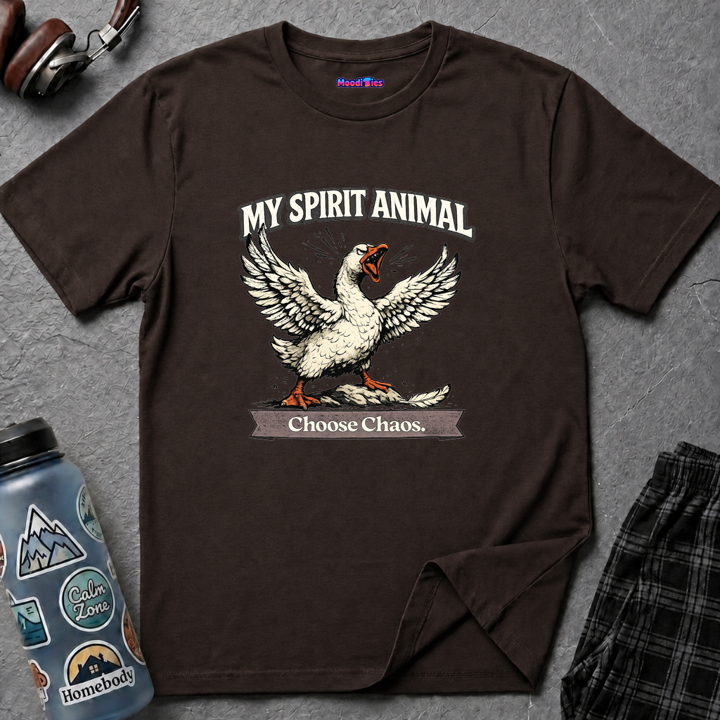 "My Spirit Animal: Goose (Choose Chaos)" T-Shirt