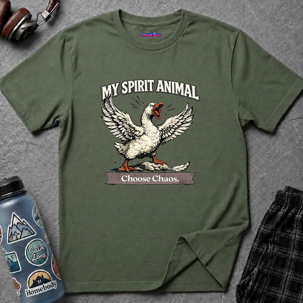 "My Spirit Animal: Goose (Choose Chaos)" T-Shirt