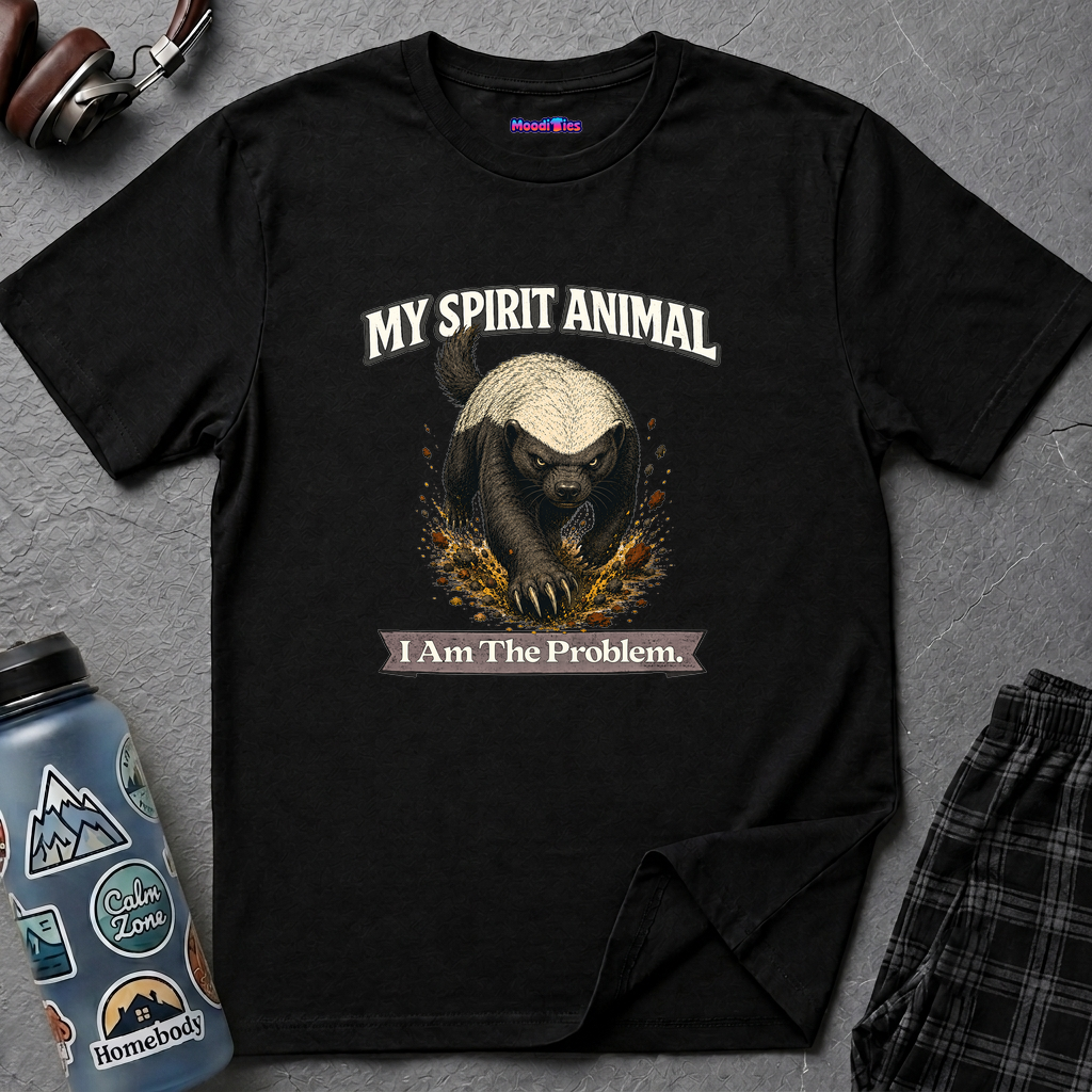 "My Spirit Animal: Honey Badger (I Am The Problem)" T-Shirt