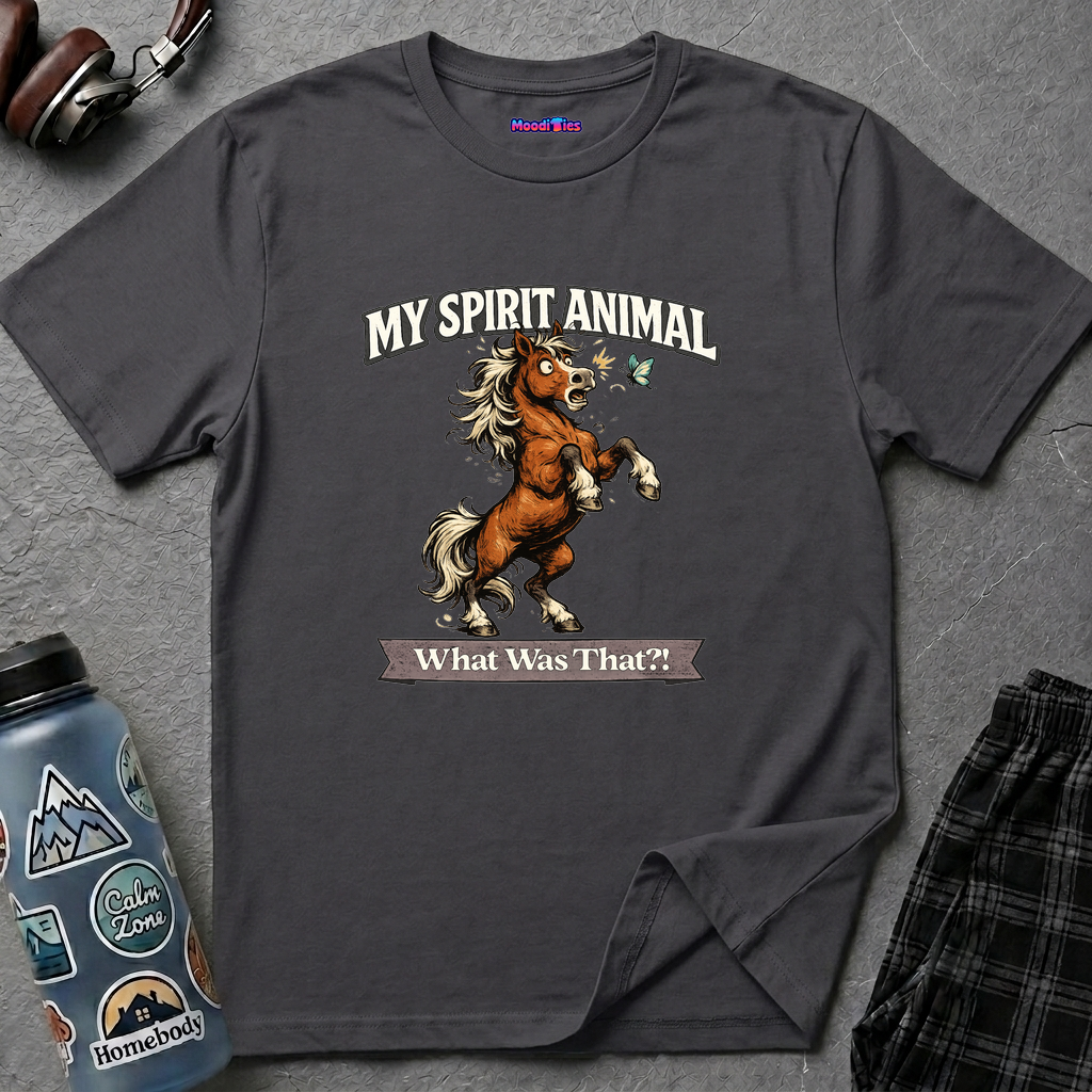 "My Spirit Animal: Horse (What Was That?!)" T-Shirt